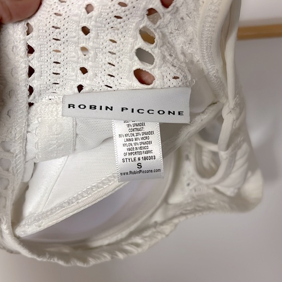Robin Piccone White Eyelet Bikini Top - Picture 3 of 3